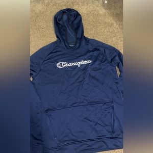 Champion Men's Middleweight Hoodie Black Size Large